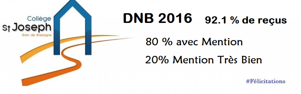 DNB 2016 Bain-de-Bretagne résultats